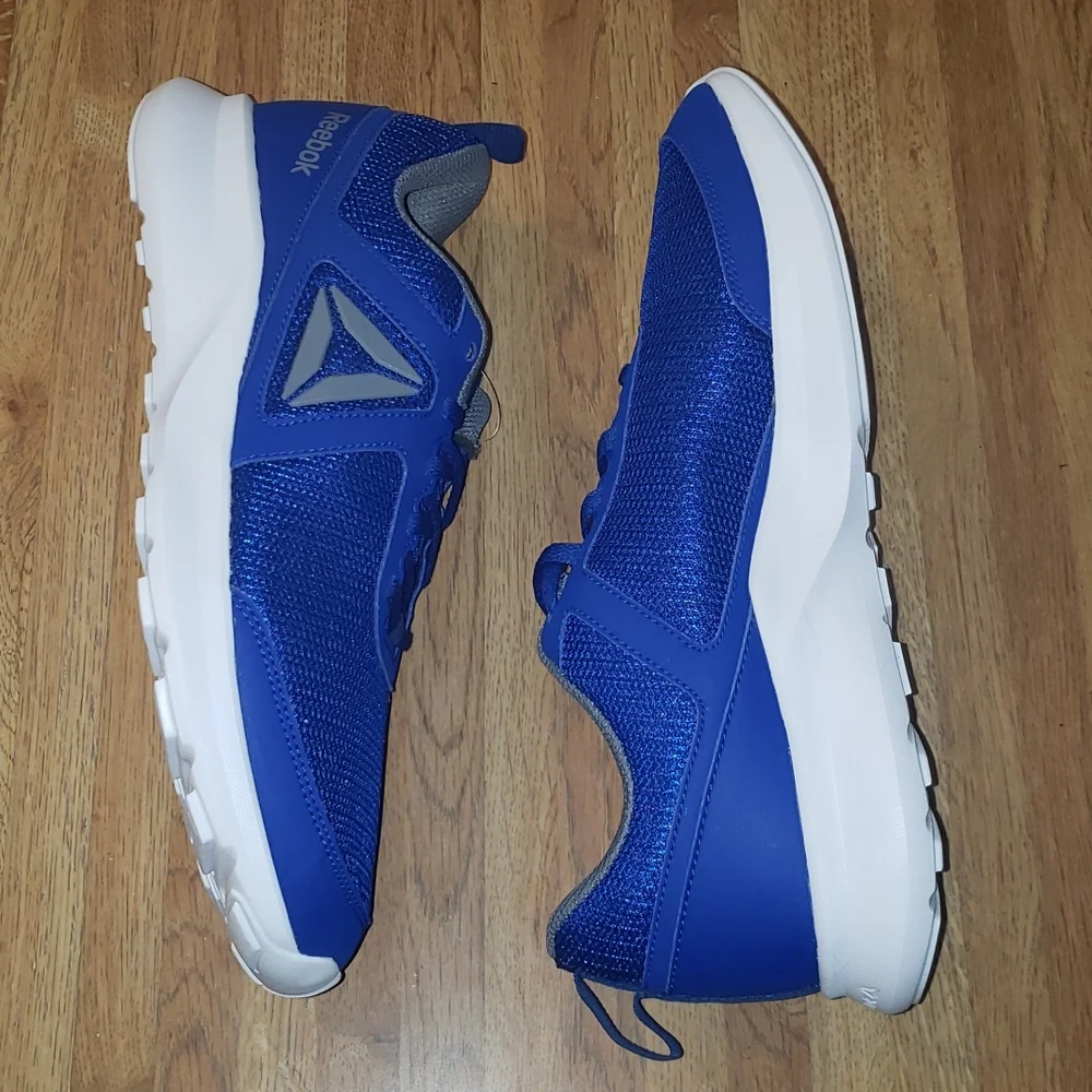 Reebok Quick Motion Running Shoe Cobalt Blue Gray White 9 nwob - Picture 4 of 12